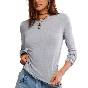 We the free Nova Long Sleeve Greyhound Light Blue Size XS